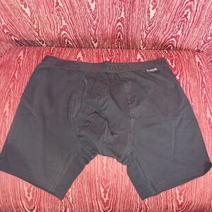 NADS Organic Cotton Boxer Brief Underwear Breathable Black Men's Large NWT